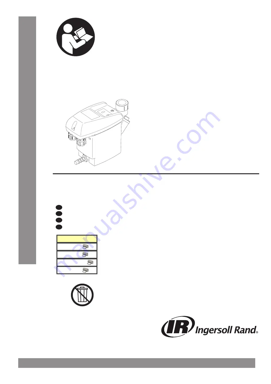 Ingersoll-Rand ENL 5 Vario Instructions For Installation And Operation Manual Download Page 1