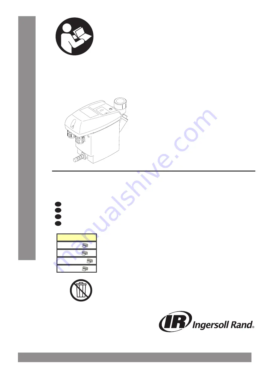 Ingersoll-Rand ENL 5 Instructions For Installation And Operation Manual Download Page 1