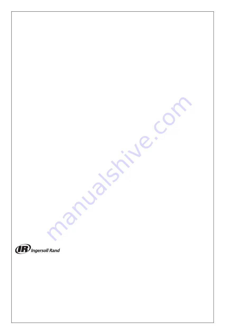 Ingersoll-Rand ENL 6 HP Instructions For Installation And Operation Manual Download Page 44