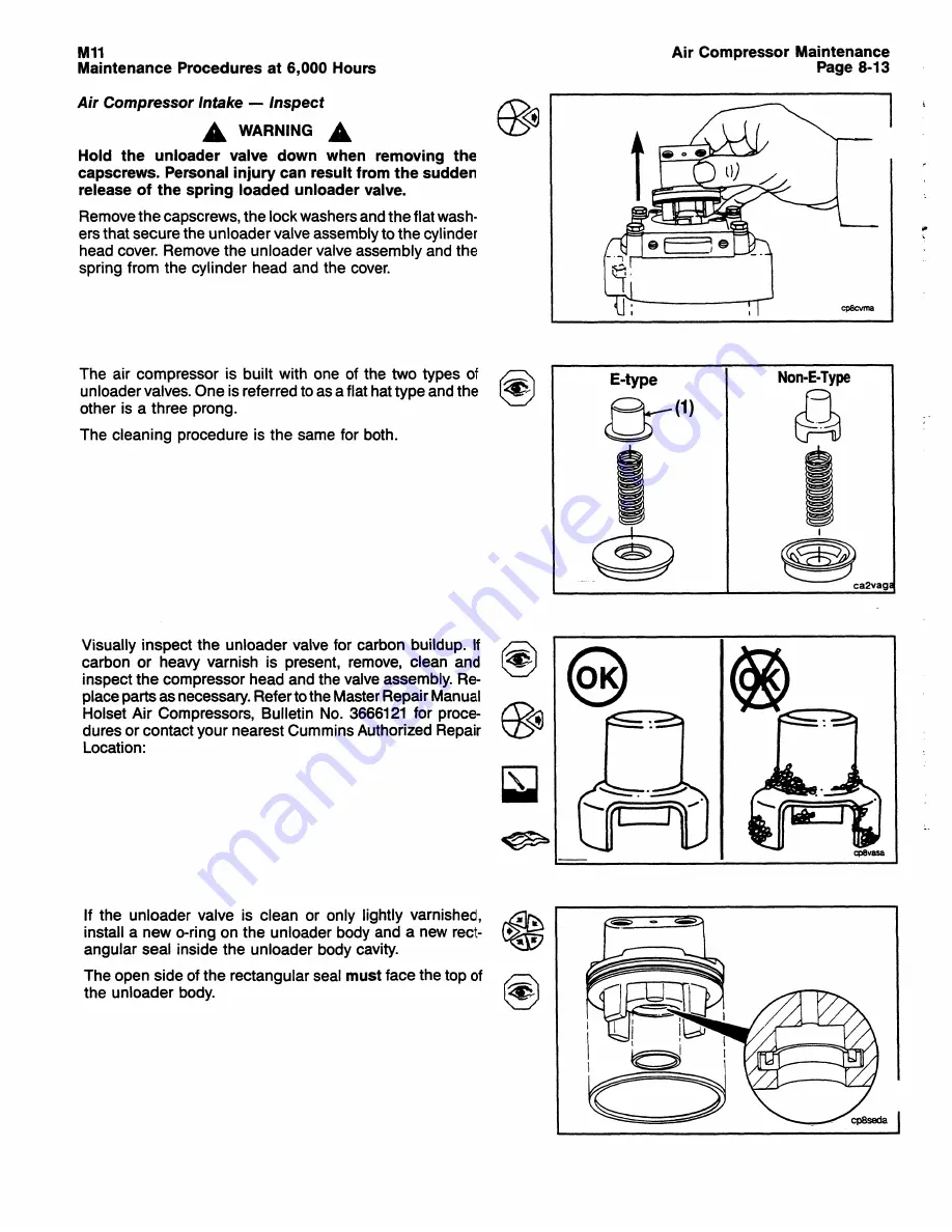 Ingersoll-Rand HP825WCU Operating, Maintenance And Parts Manual Download Page 287