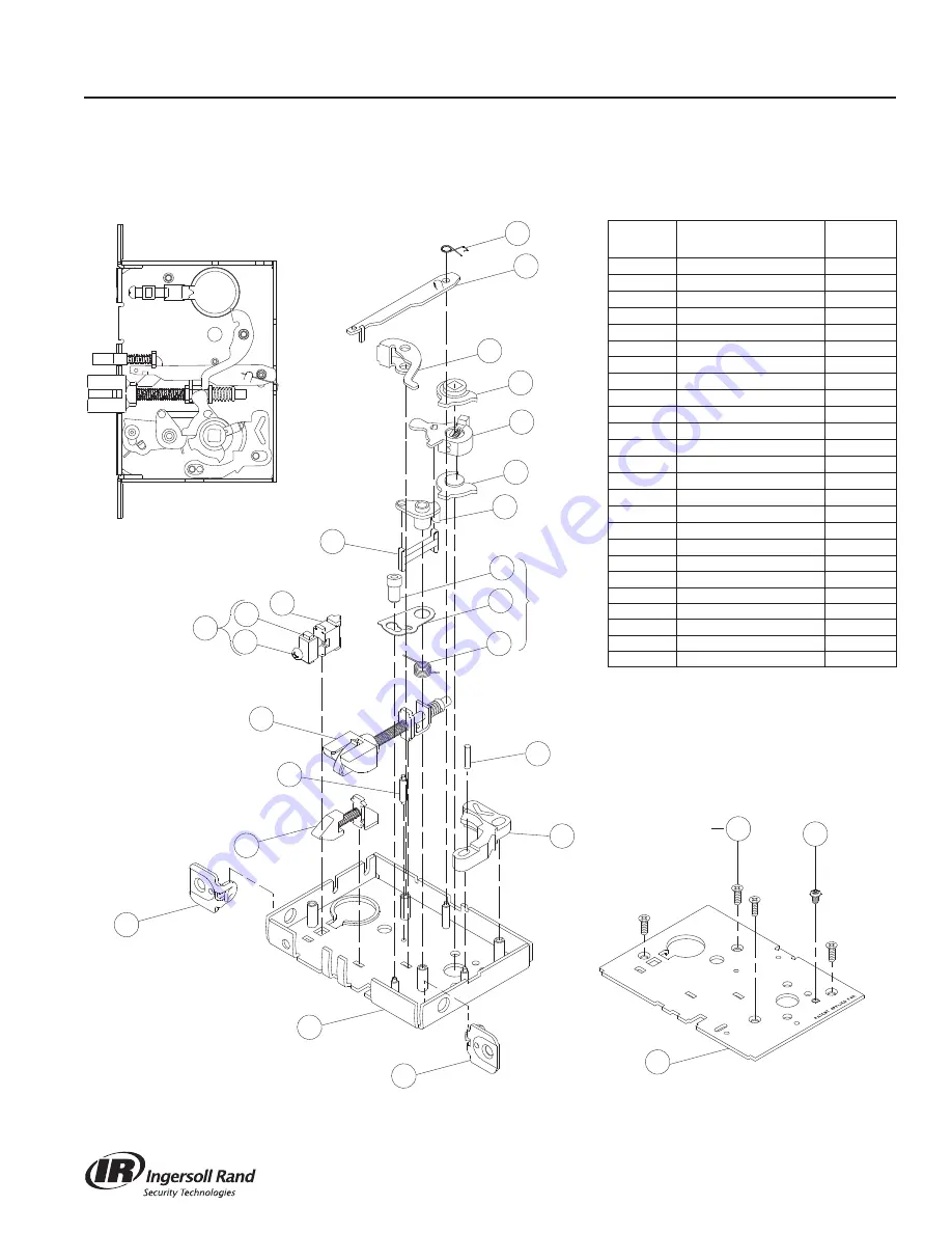 Ingersoll-Rand Schlage L Series Service Manual Download Page 65