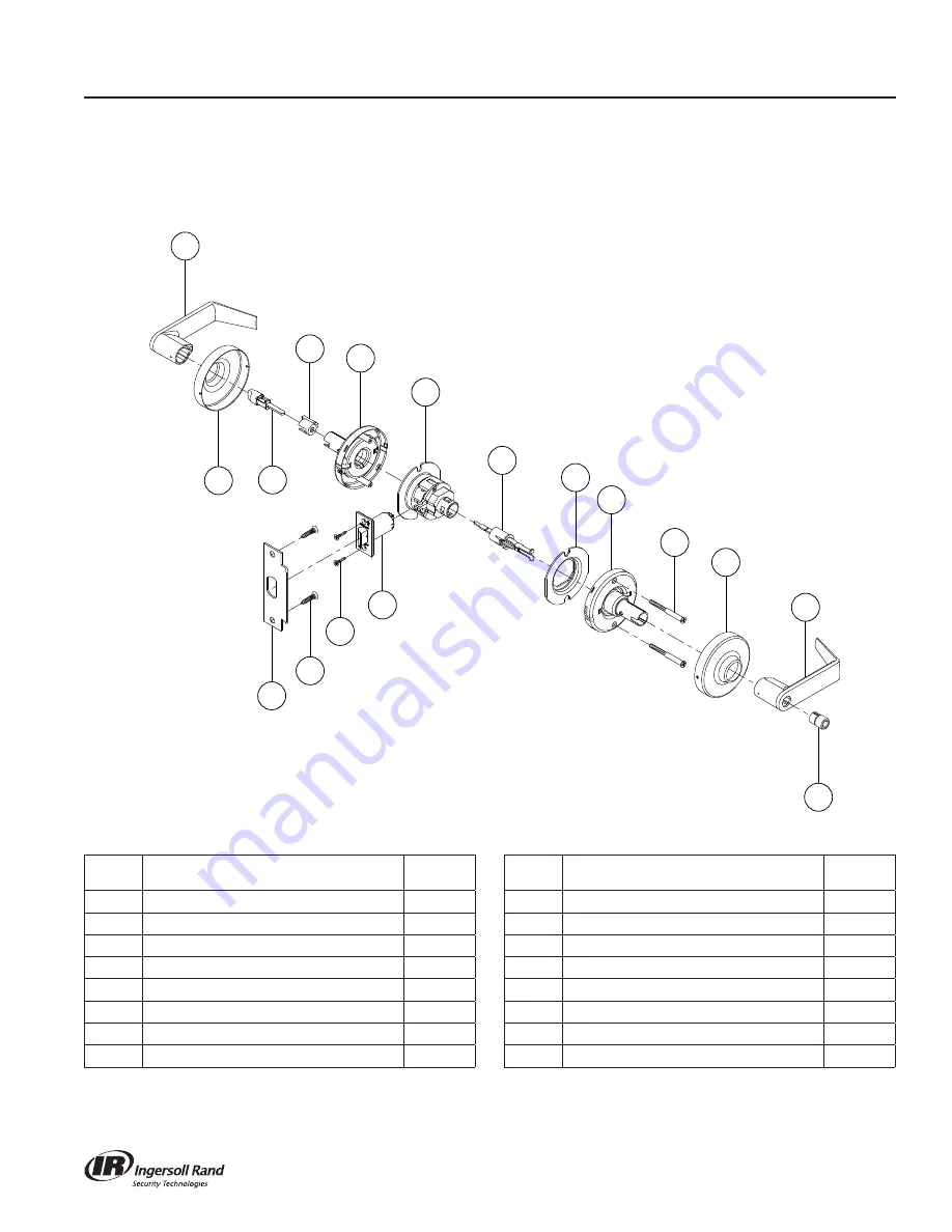 Ingersoll-Rand Schlage ND Series Service Manual Download Page 56