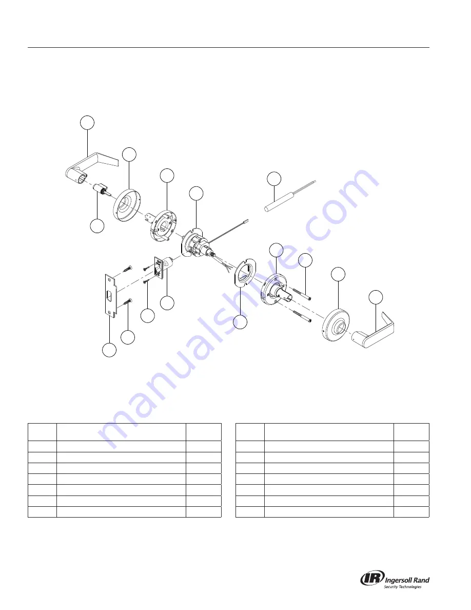 Ingersoll-Rand Schlage ND Series Service Manual Download Page 73