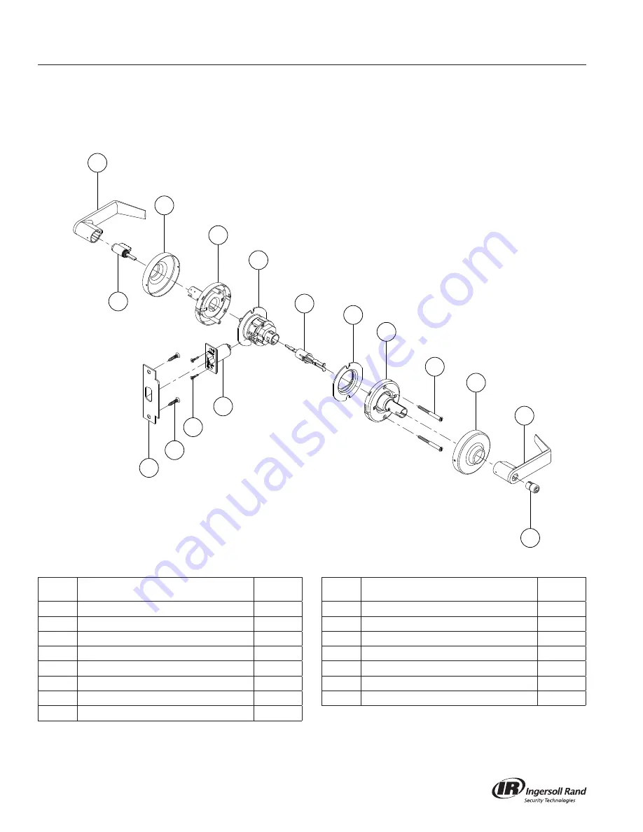 Ingersoll-Rand Schlage ND Series Service Manual Download Page 75