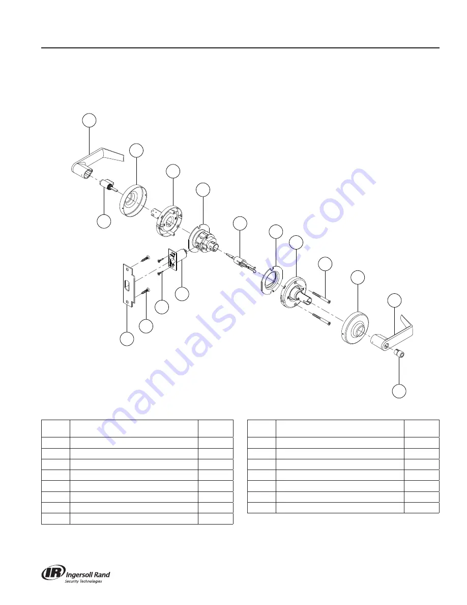 Ingersoll-Rand Schlage ND Series Service Manual Download Page 84