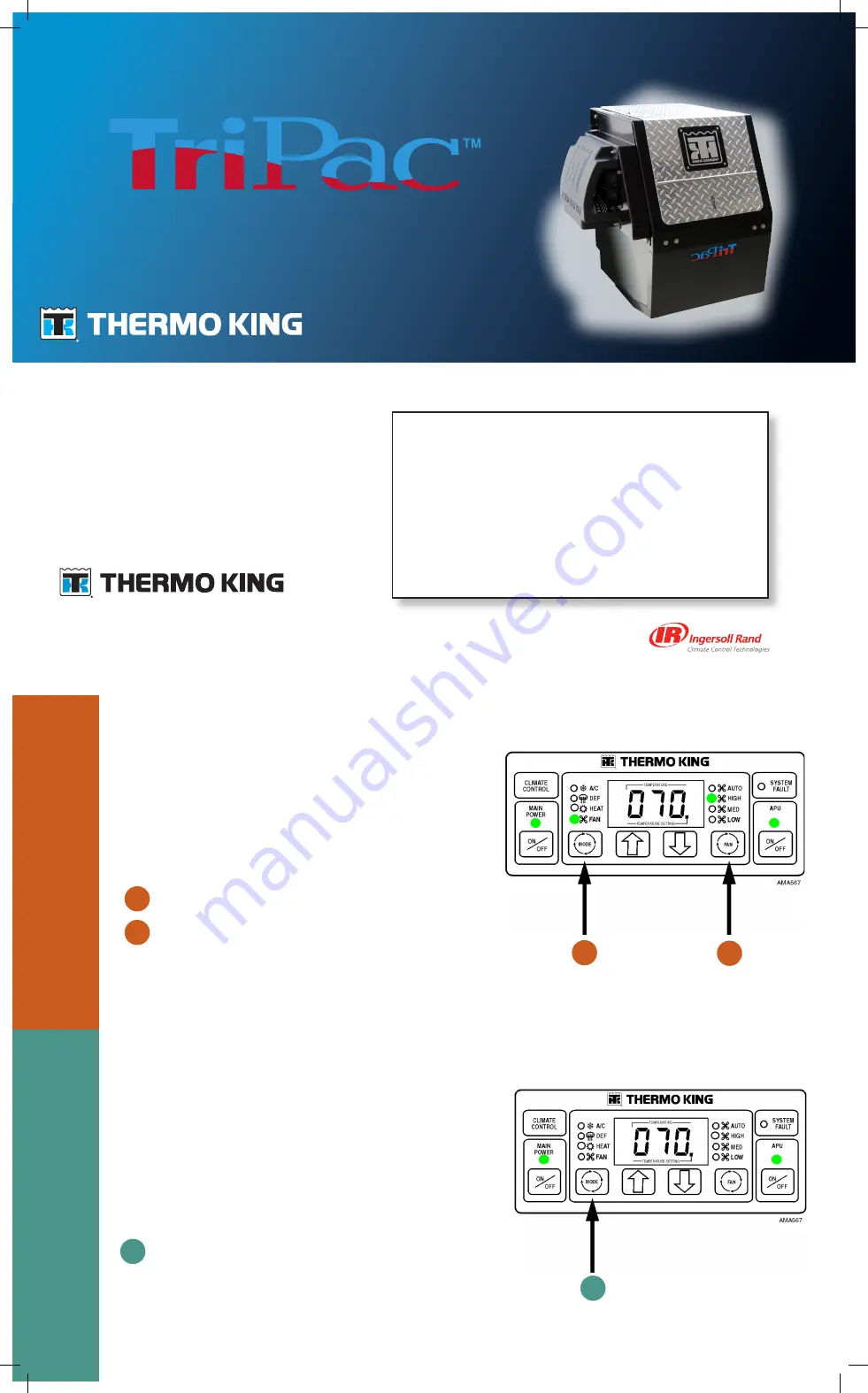 Ingersoll-Rand TriPac Thermo King Скачать руководство пользователя страница 1