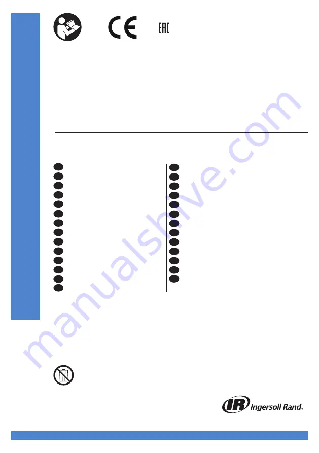 Ingersoll-Rand W5133 Скачать руководство пользователя страница 1