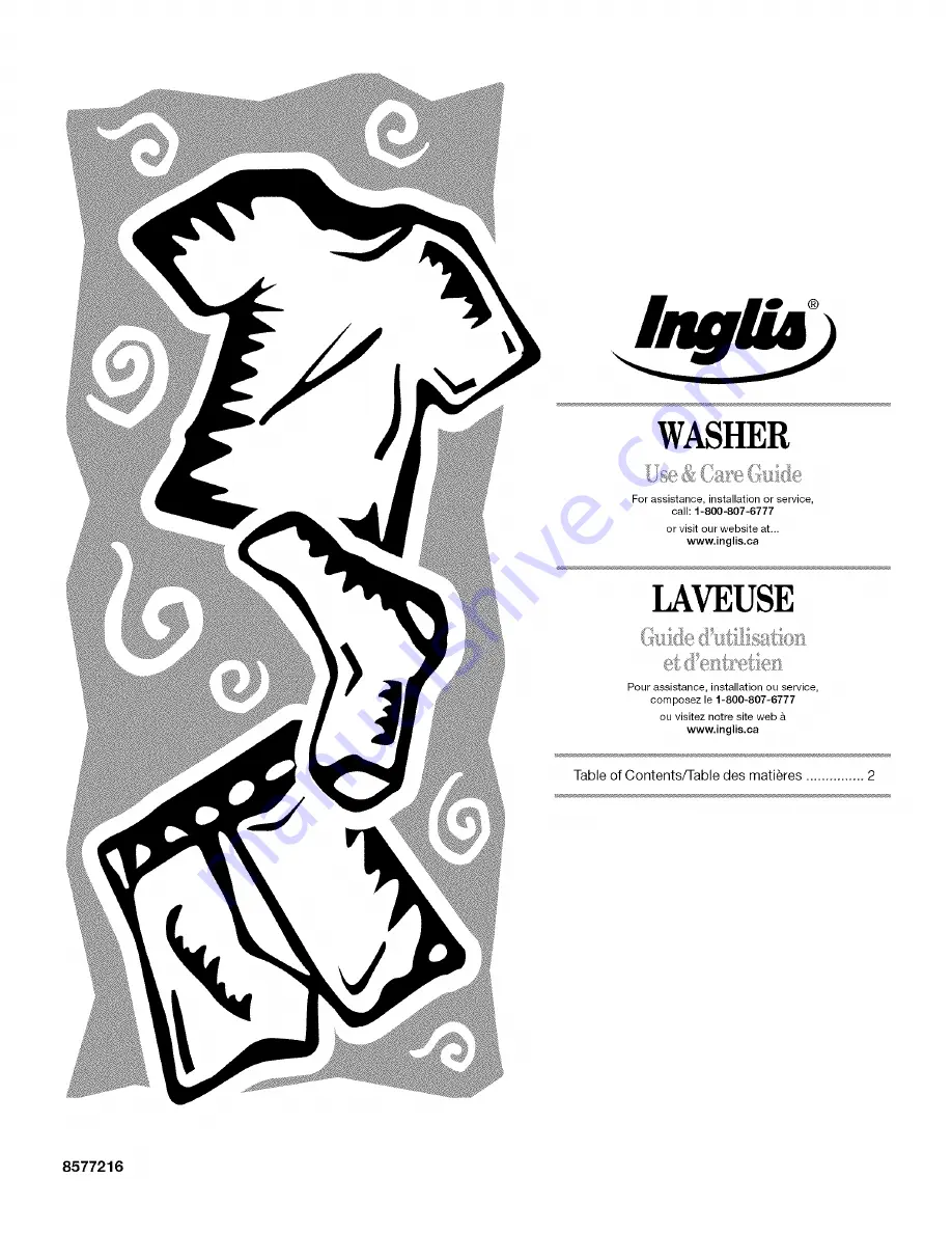 Inglis WASHER User Manual Download Page 1