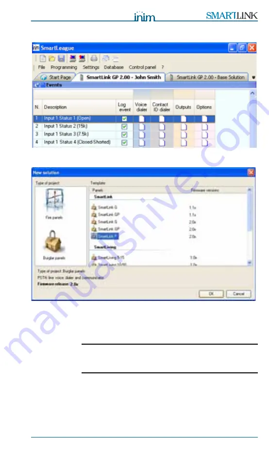 INIM Electronics SmartLink-P Installation And Programming Manual Download Page 23