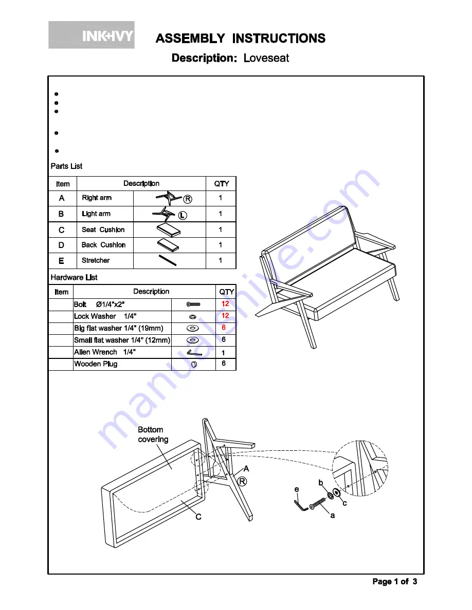 INK+IVY ROC-901 Assembly Instructions Download Page 1