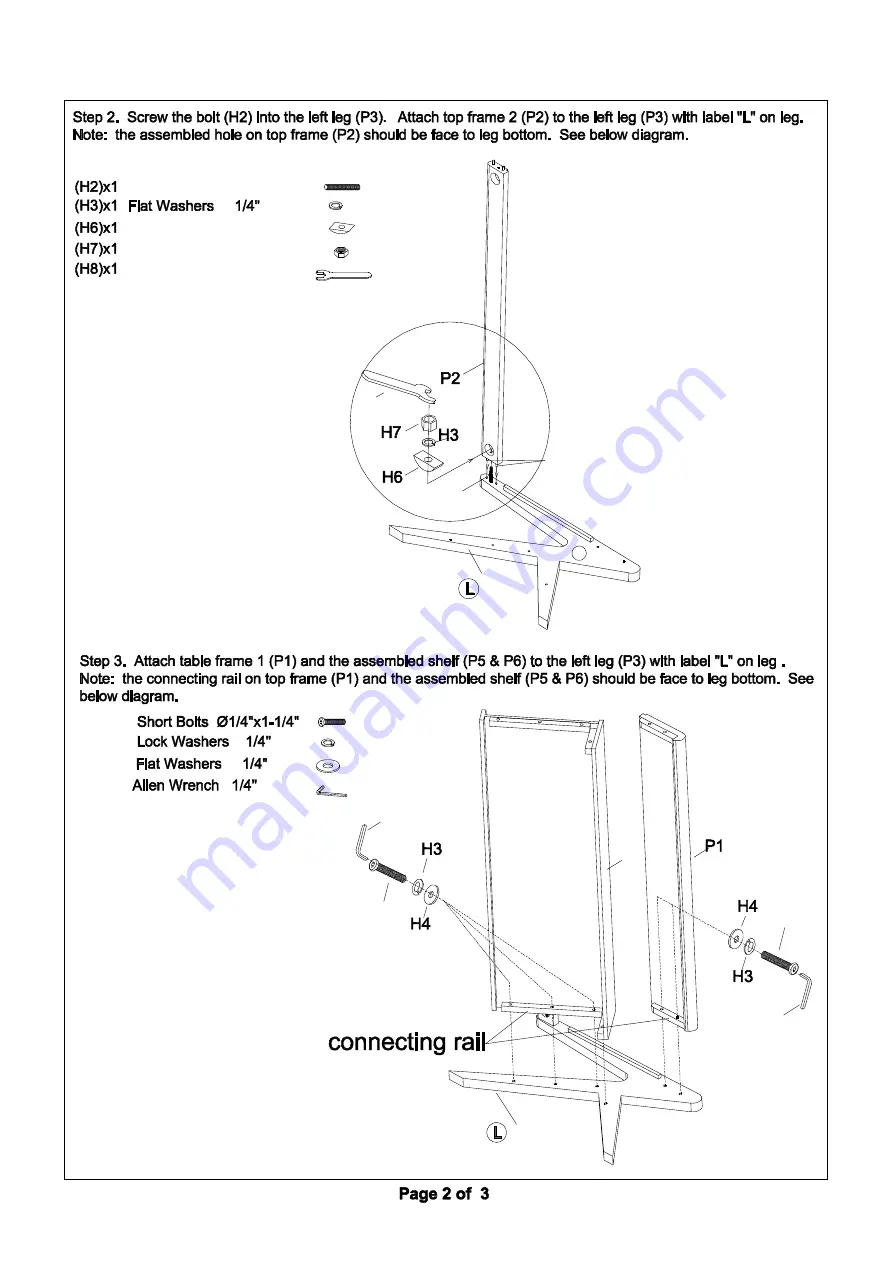 INK+IVY Rocket Coffee Table Assembly Instructions Download Page 2