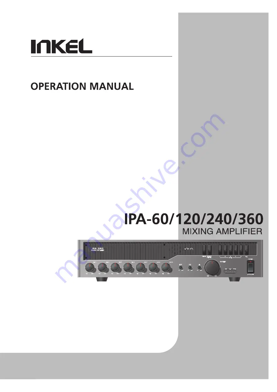 Inkel IPA-120 Скачать руководство пользователя страница 1