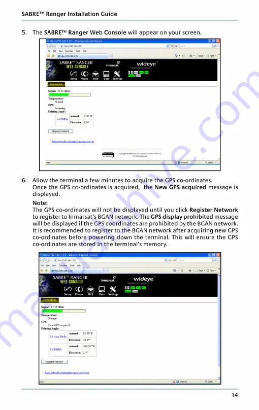 Inmarsat Wideye Sabre  Ranger-V2 Installation Manual Download Page 15