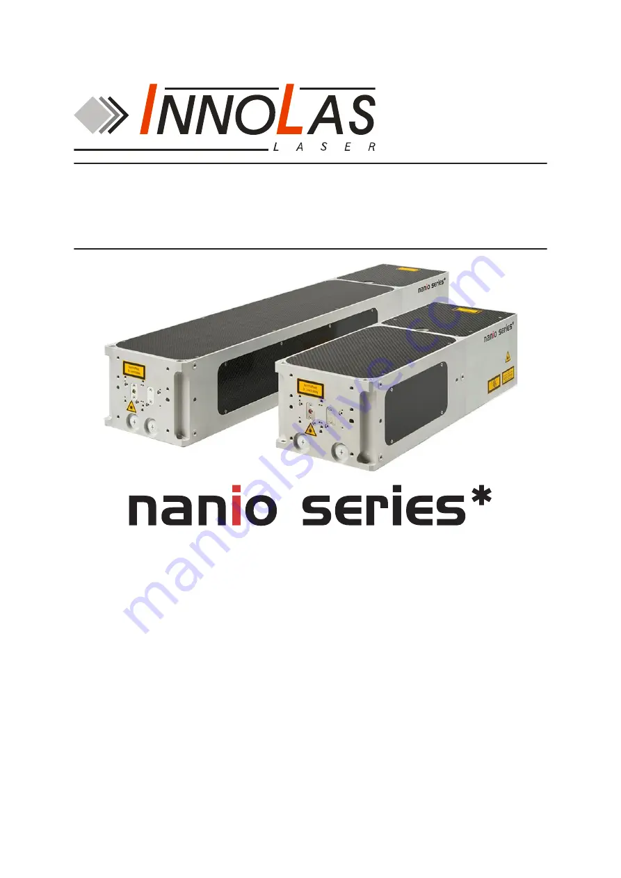 Innolas Laser nanio Series Скачать руководство пользователя страница 1