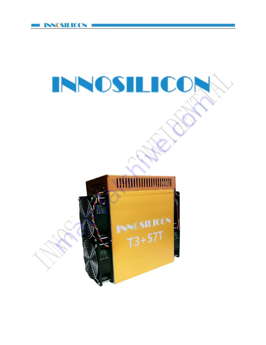 INNOSILICON T3+57T User Manual Download Page 1