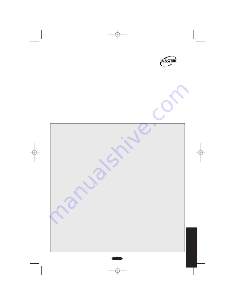 Innotek CS-1600TTE Operating Instructions Manual Download Page 61