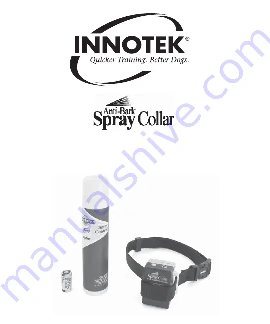 Innotek Spay Collar KIT11122 Instruction Manual Download Page 1