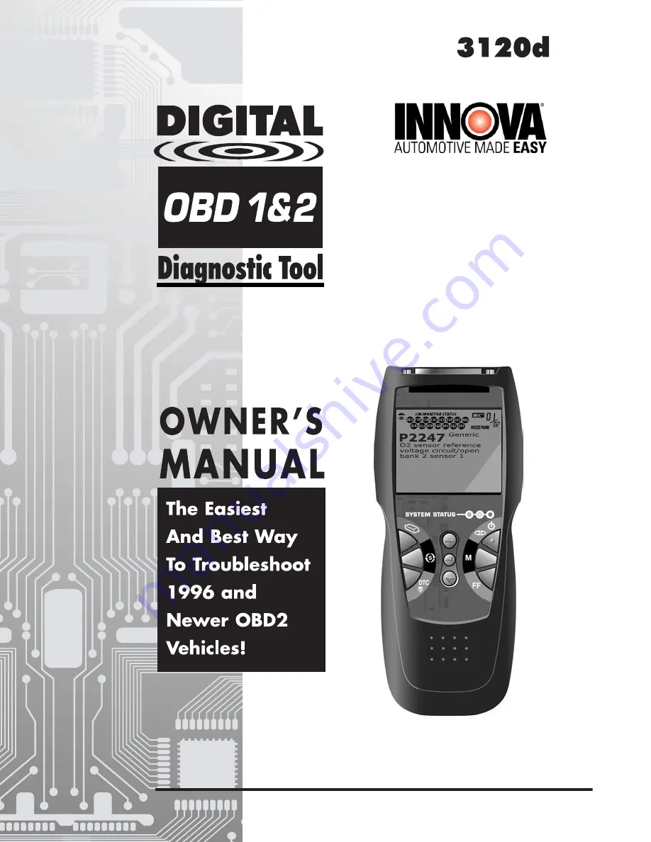 Innova 3120d Owner'S Manual Download Page 1