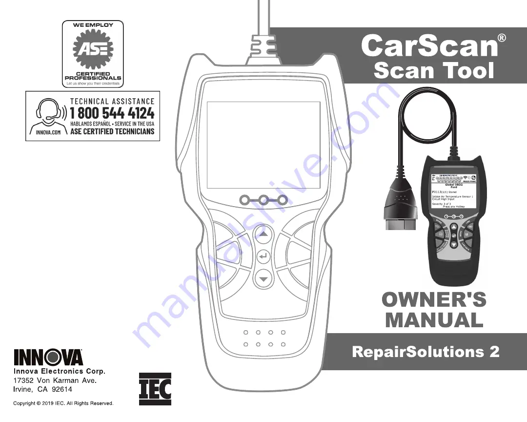 Innova CarScan Owner'S Manual Download Page 1