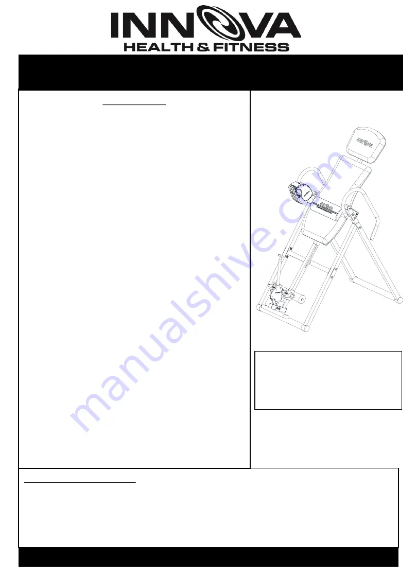 Innova ITX9688 Owner'S Manual Download Page 1