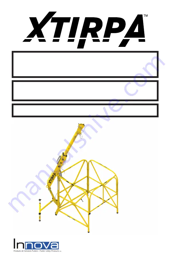 Innova XTIRPA IN-8002 Instruction And Safety Manual Download Page 1