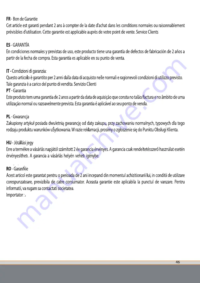 Innovaciones M.S. 630401 Instruction Manual Download Page 49