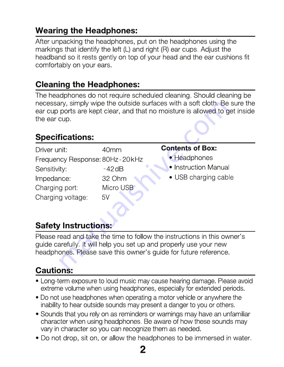 Innovative Technology ithwb-700 Instruction Manual Download Page 2