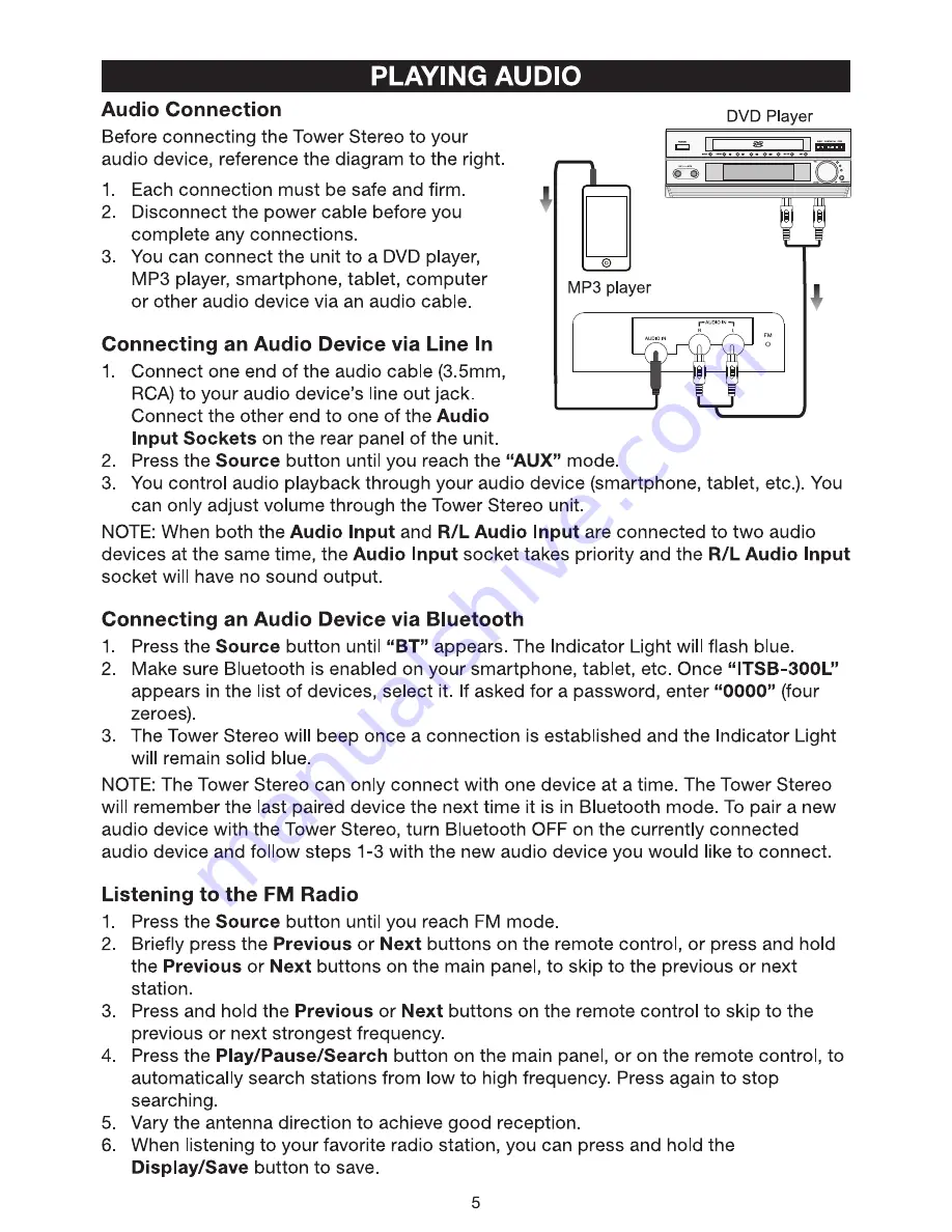 Innovative Technology ITSB-300L Instruction Manual Download Page 8