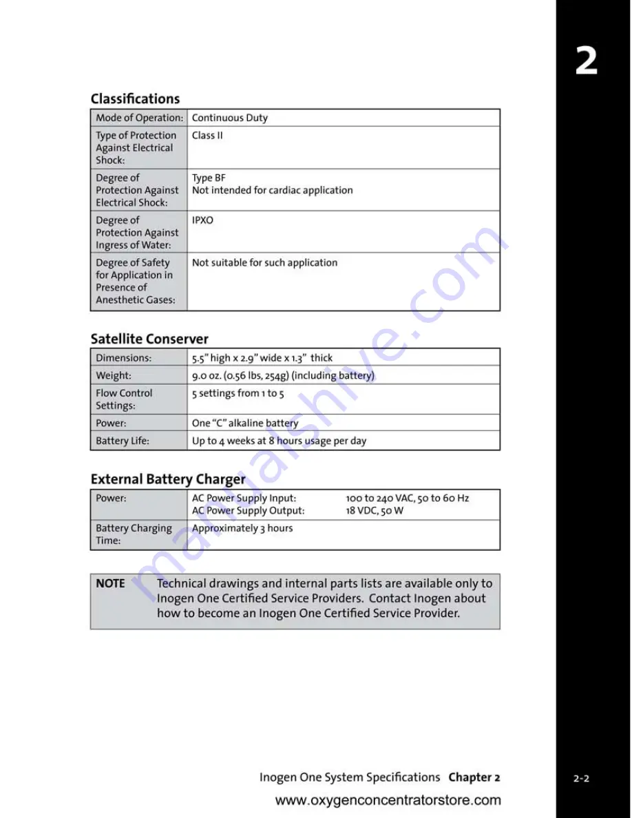 Inogen One Technical Manual Download Page 7