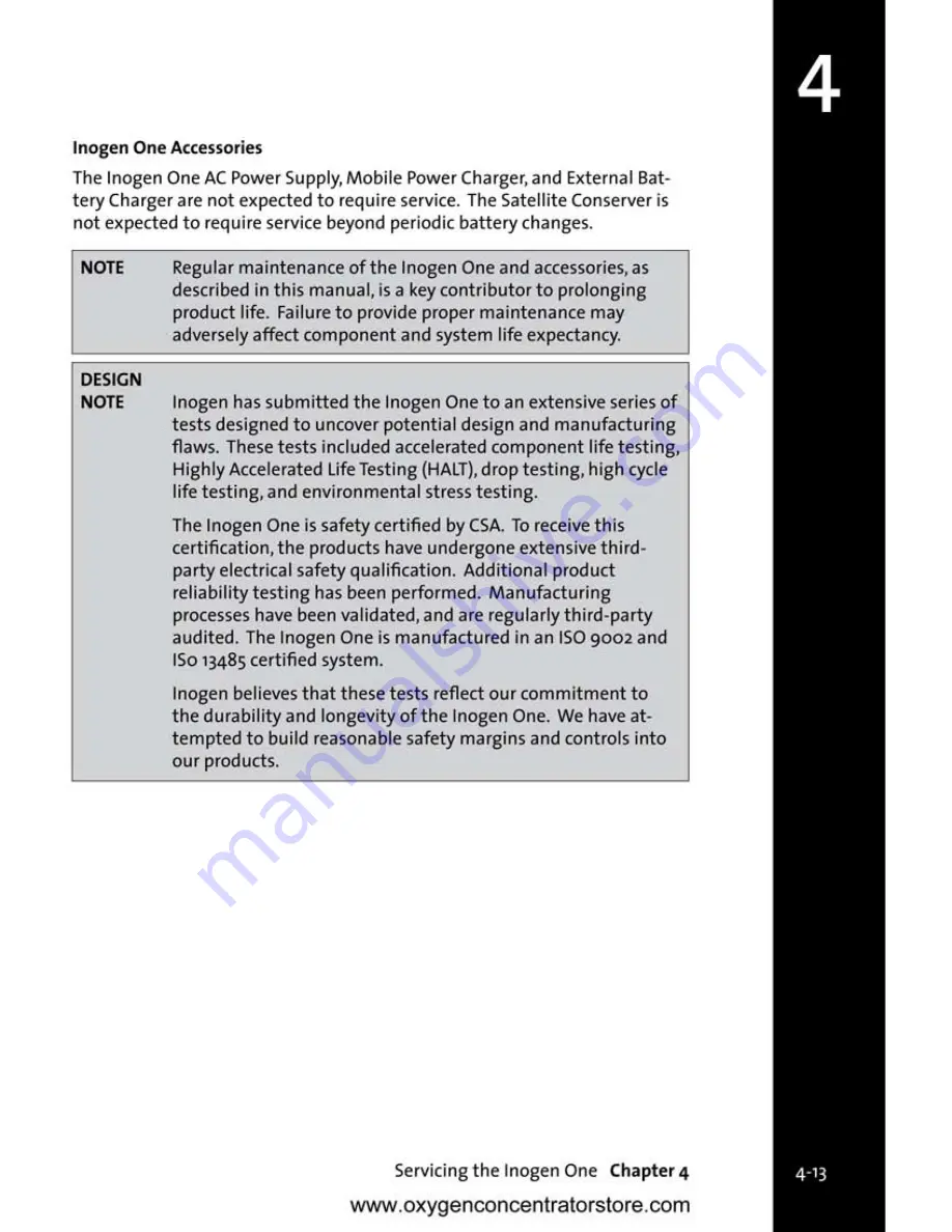 Inogen One Technical Manual Download Page 27