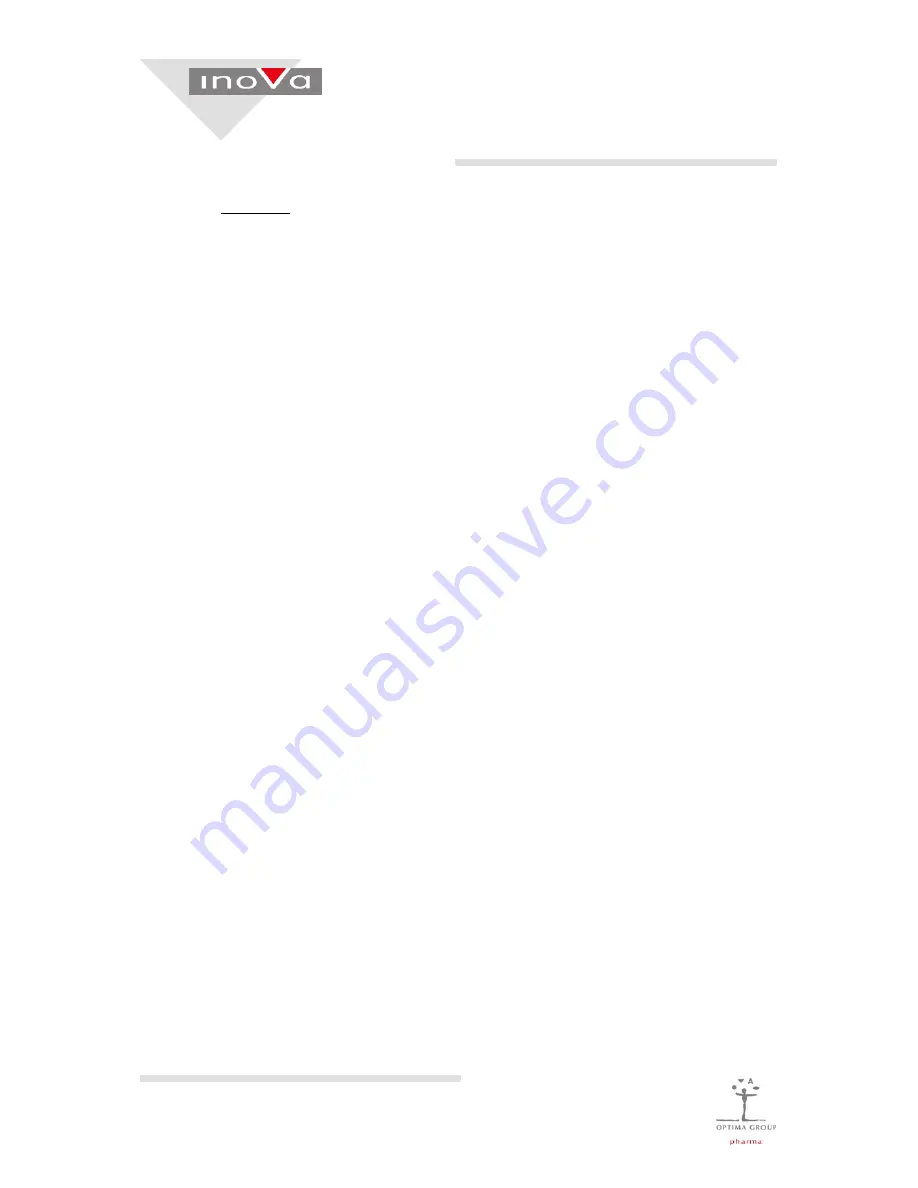 Inova SV 125 Operating Manual Download Page 190