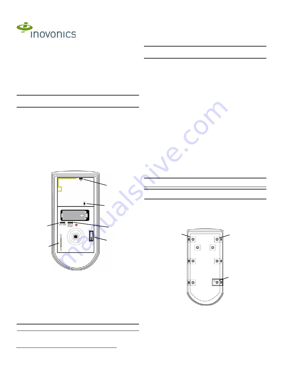 Inovonics EE1260 EchoStream Installation And Operation Manual Download Page 1