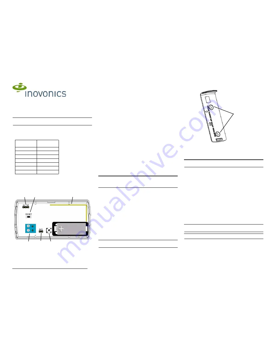 Inovonics EN1210 Installation Instructions Download Page 1