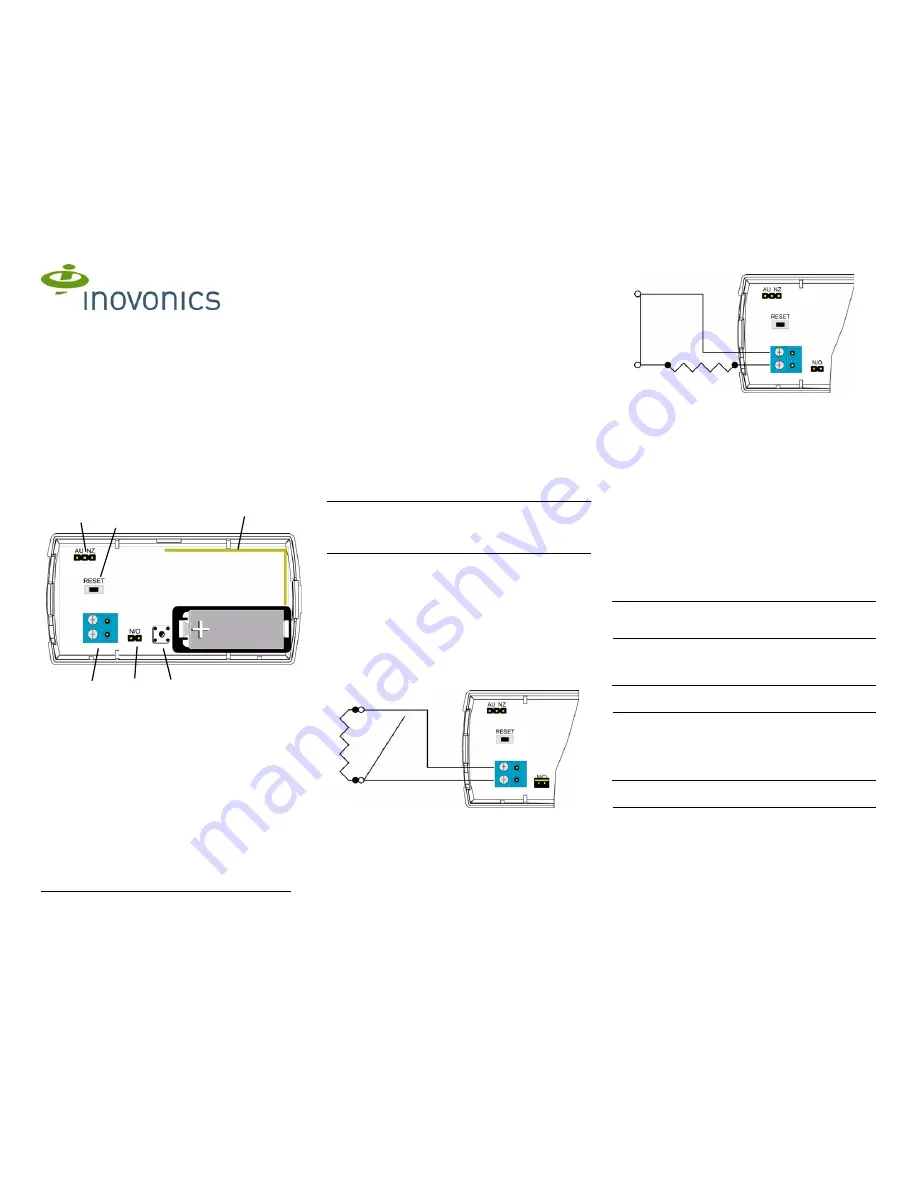 Inovonics EN1210EOL EchoStream Installation Instructions Download Page 1