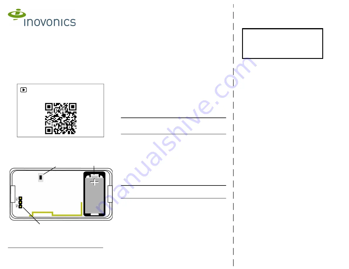 Inovonics EN1224 Скачать руководство пользователя страница 1