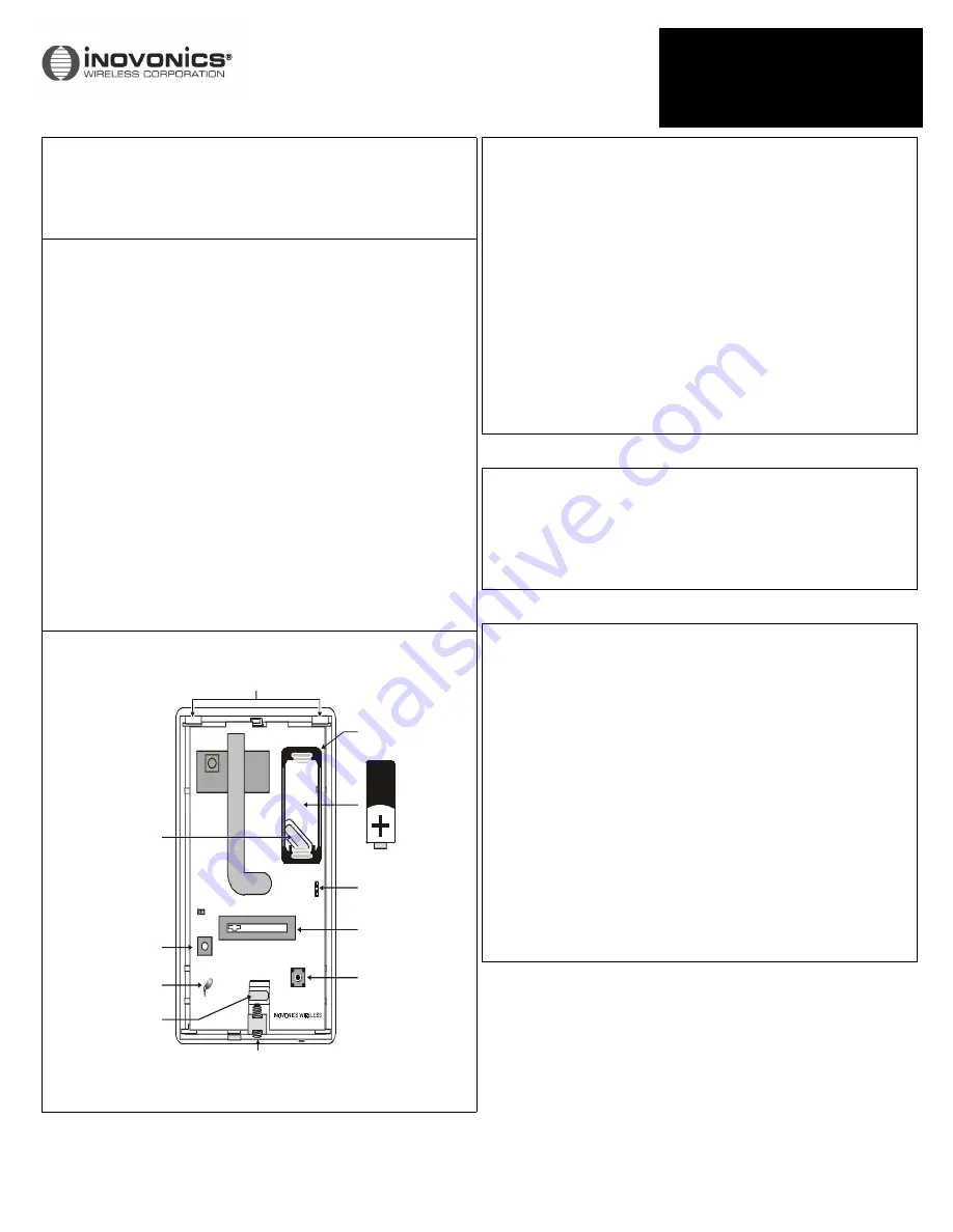 Inovonics FA7236 Installation Instructions Download Page 1