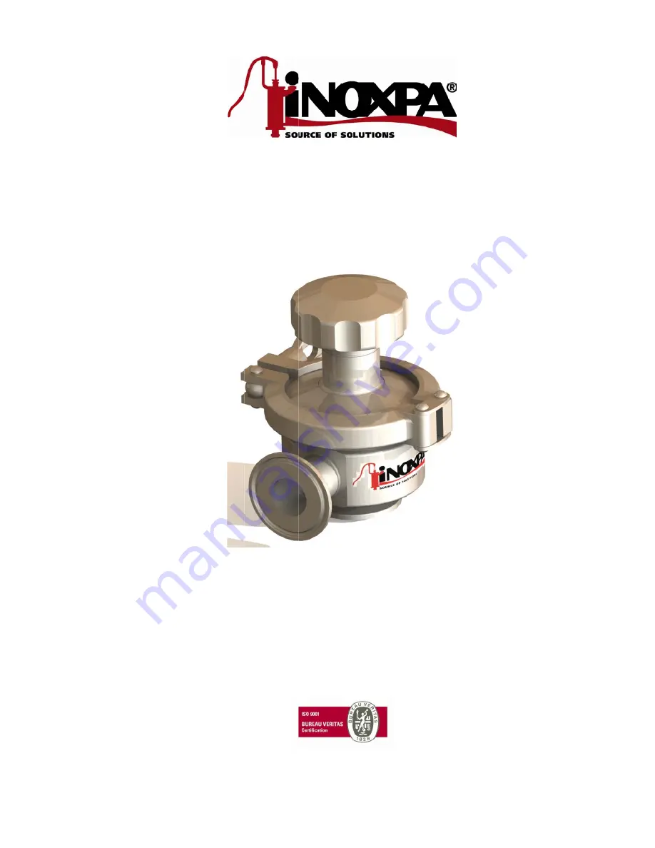 INOXPA PHARMAVALVE Installation, Service & Maintenance Manual Download Page 1