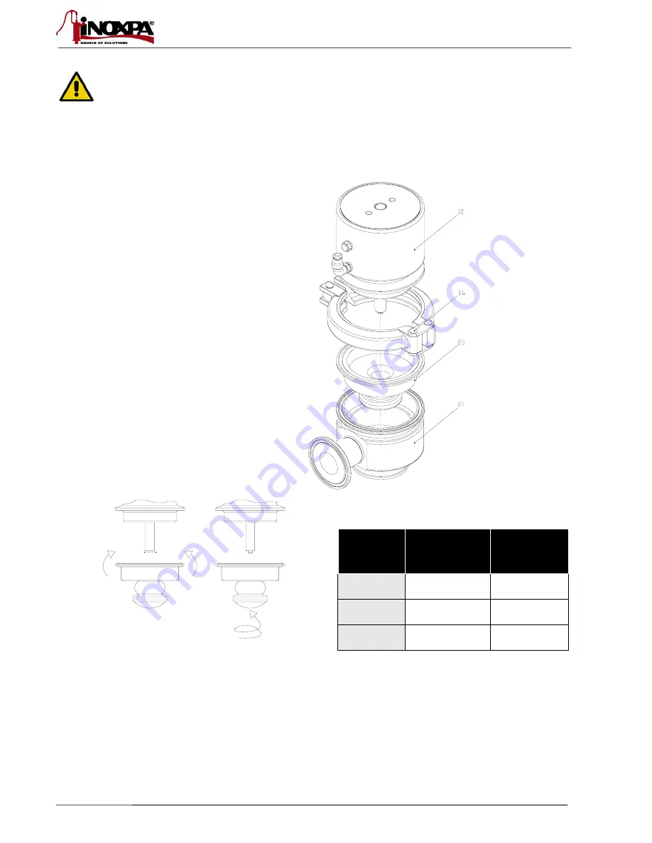 INOXPA PHARMAVALVE Installation, Service & Maintenance Manual Download Page 16