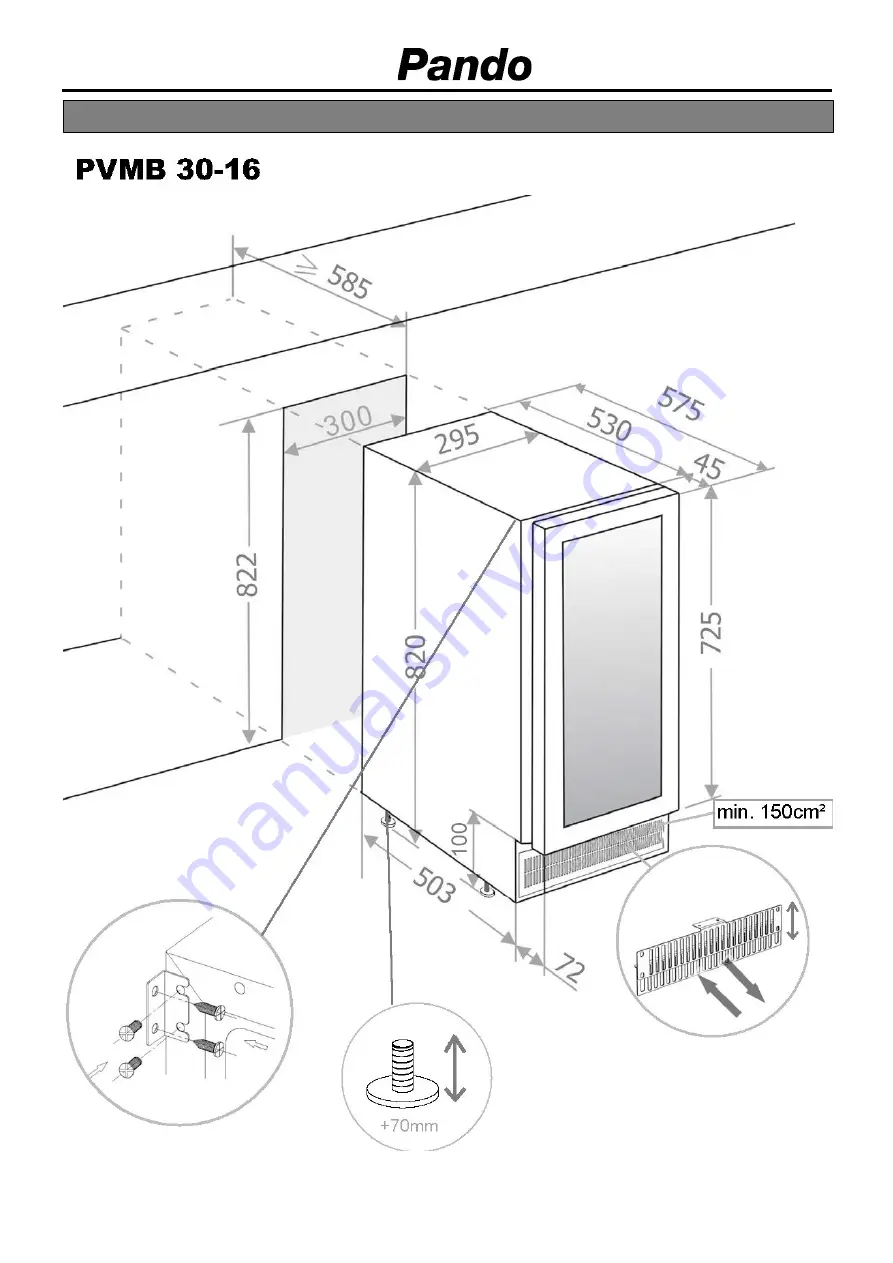 INOXPAN Pando PBE 182-190CRR User'S Manual And Installation Download Page 44