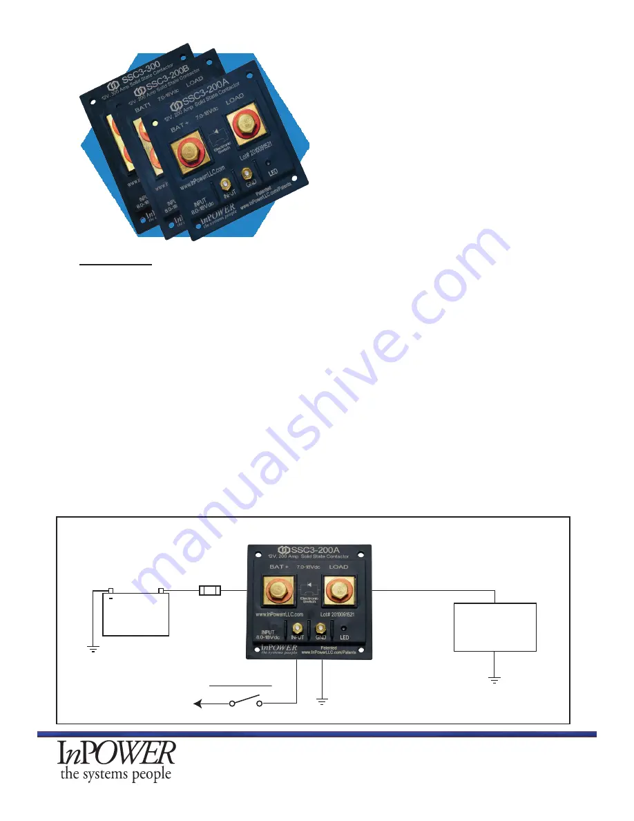 InPOWER SSC3 Owner'S Manual Download Page 1