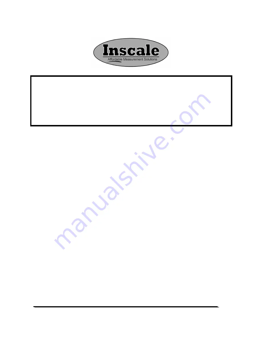 Inscale IBC-15 Скачать руководство пользователя страница 1