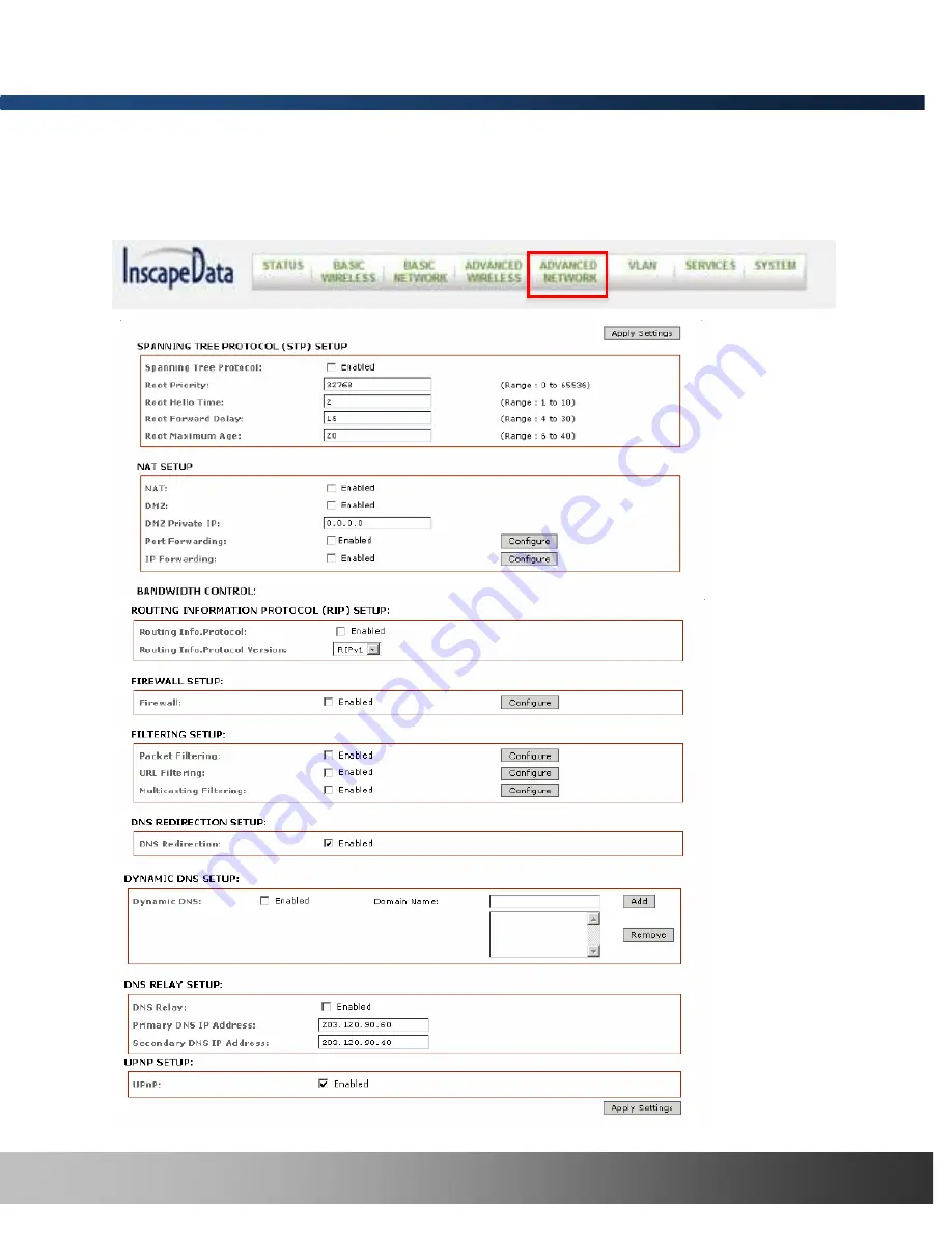 Inscape Data AirEther BR3000 Series User Manual Download Page 70