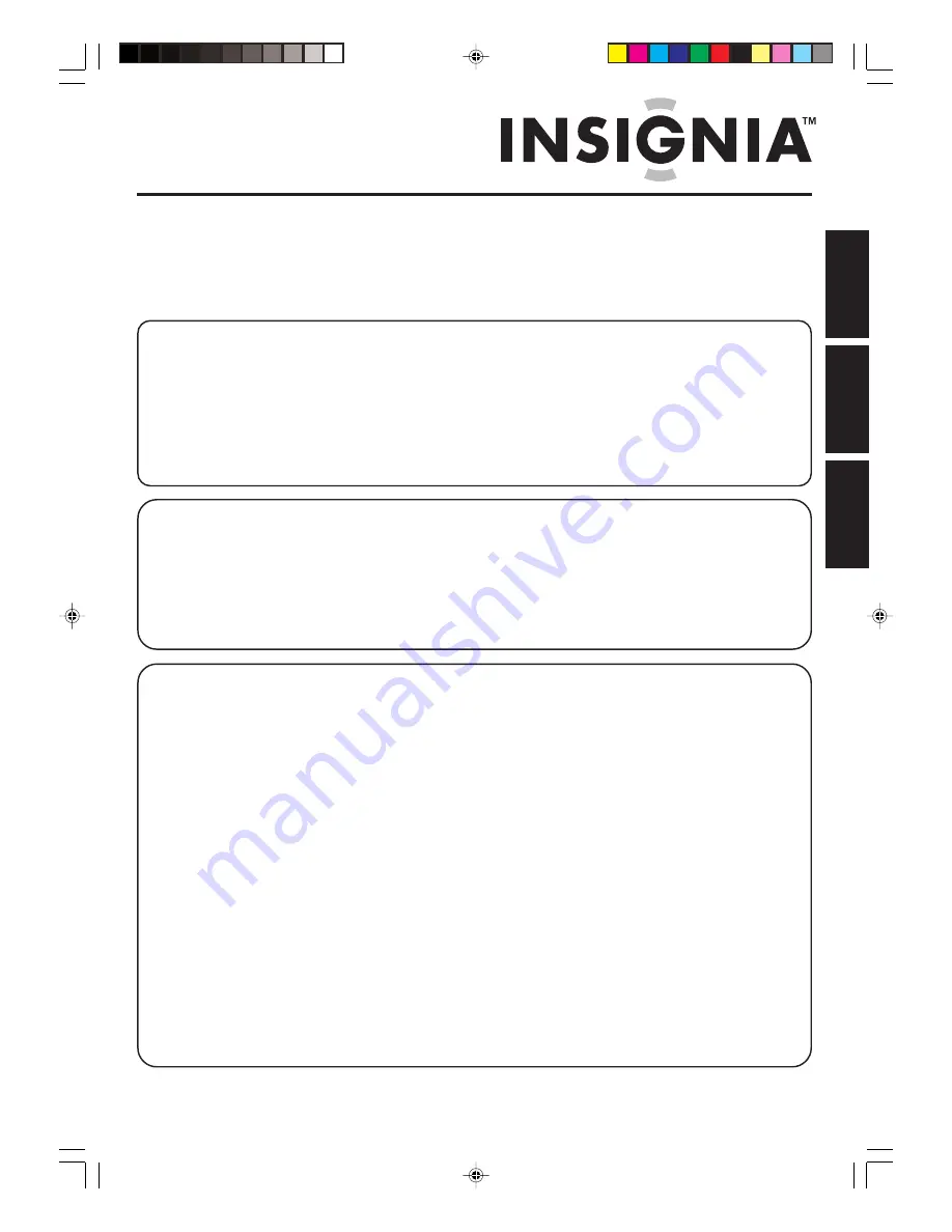 Insignia IS-TV040925 Owner'S Manual Download Page 1