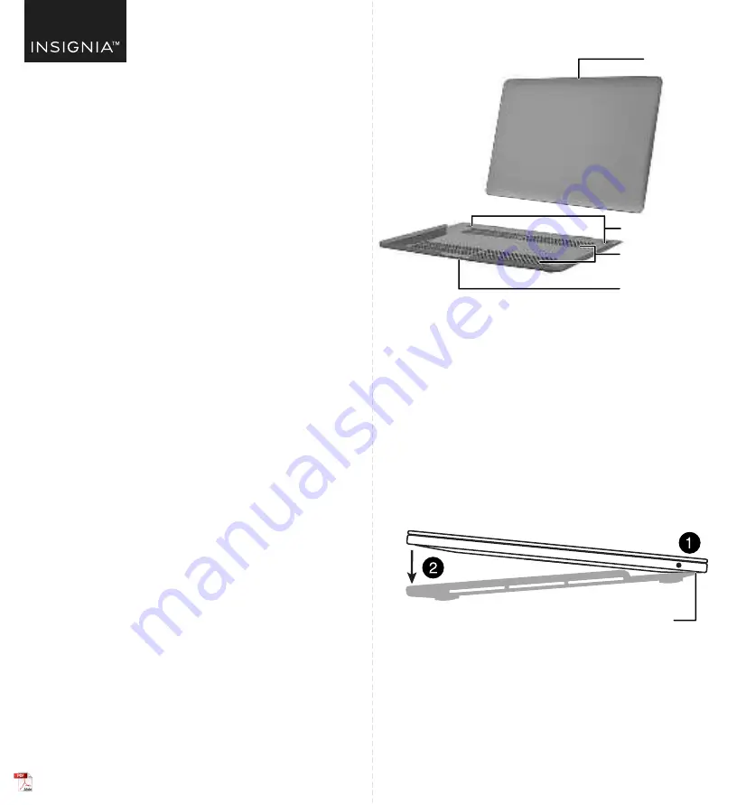 Insignia MacBook Hard-Shell Скачать руководство пользователя страница 1