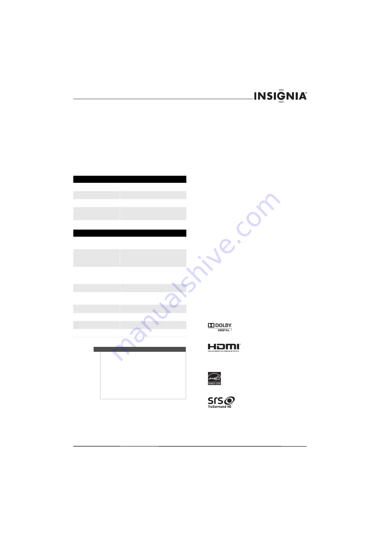 Insignia NS-15E720A12 (French) Manual De L'Utilisateur Download Page 71