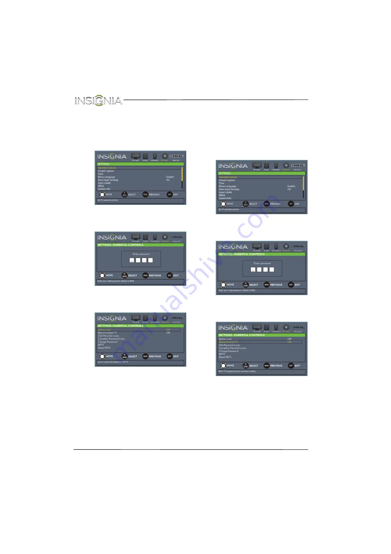 Insignia NS-39D310NA15 Скачать руководство пользователя страница 62