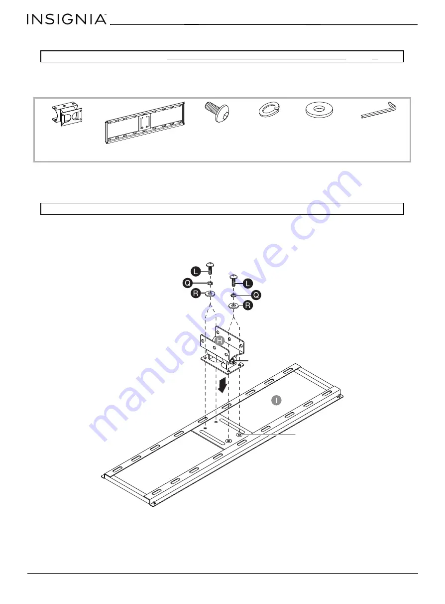 Insignia NS-HFTVS3N175 Assembly Manual Download Page 16