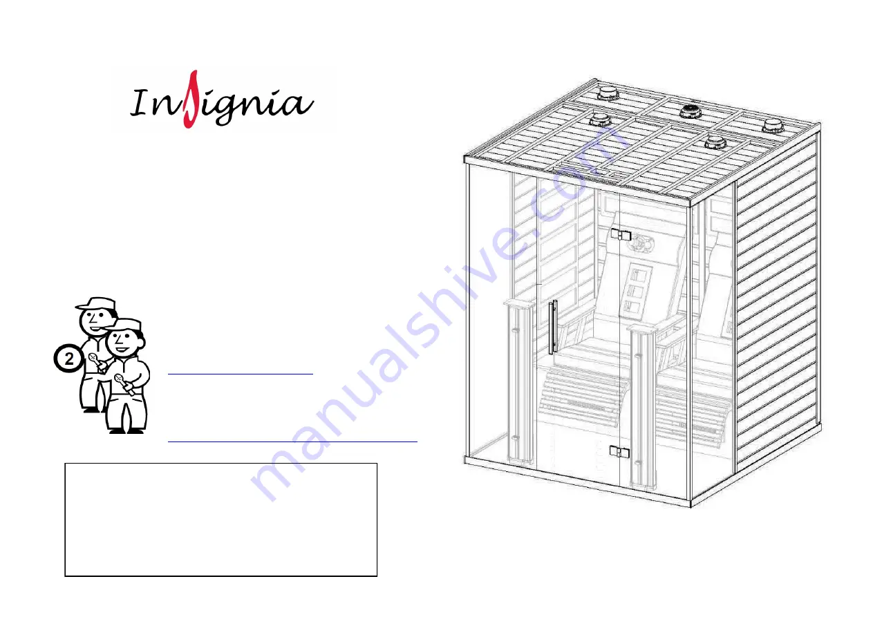 Insignia Sauna KY1600 Installation Manual Download Page 1