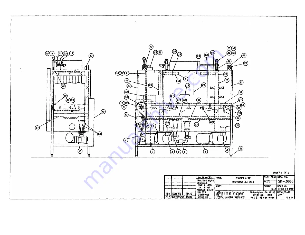 Insinger speeder series Technical Manual Download Page 96