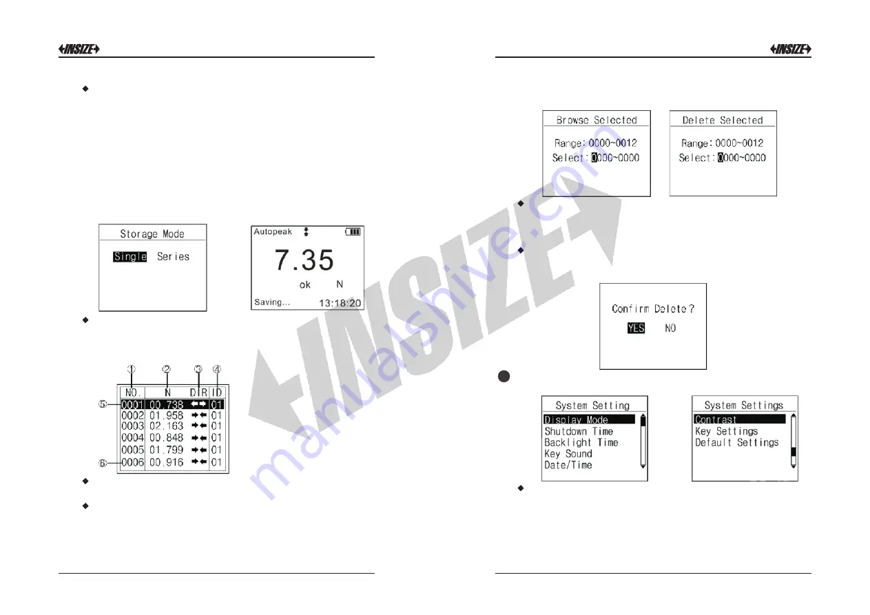 insize ISF-DF Series Operation Manual Download Page 5